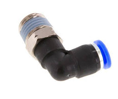 1/4'' x 1/4'' NPT 90 graden L-verbinding Messing/PBT Insteekfitting Buitendraad Draaibaar NBR [2 Stuks]