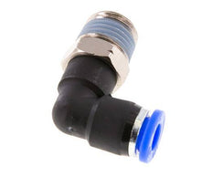 1/4'' x 1/4'' NPT 90 graden L-verbinding Messing/PBT Insteekfitting Buitendraad Draaibaar NBR [2 Stuks]