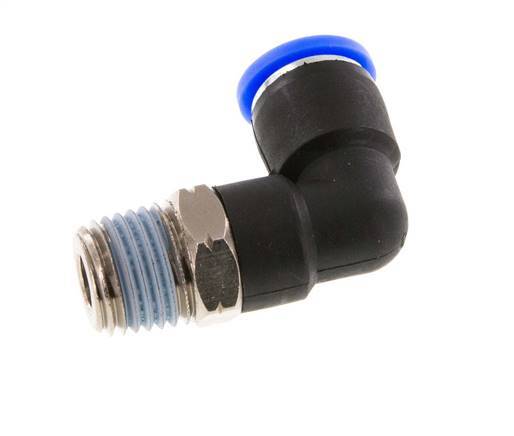 5/16'' x 1/4'' NPT 90 graden L-verbinding Messing/PBT Insteekfitting Buitendraad Draaibaar NBR [2 Stuks]