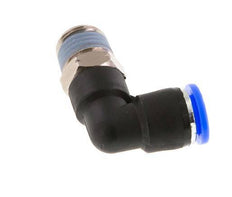 5/16'' x 1/4'' NPT 90 graden L-verbinding Messing/PBT Insteekfitting Buitendraad Draaibaar NBR [2 Stuks]