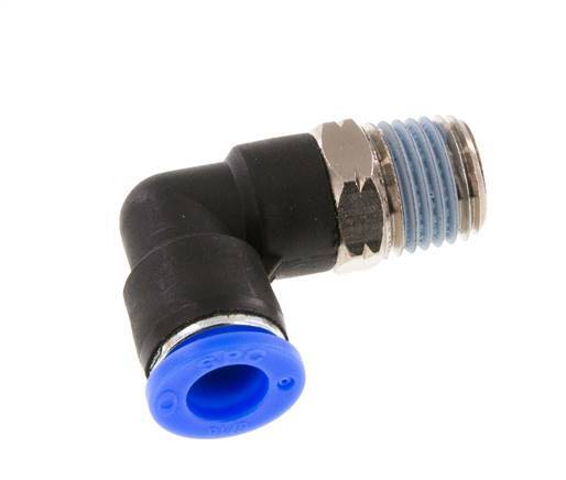 5/16'' x 1/4'' NPT 90 graden L-verbinding Messing/PBT Insteekfitting Buitendraad Draaibaar NBR [2 Stuks]