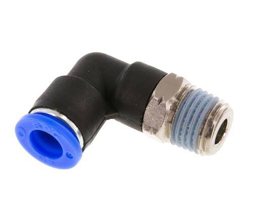 5/16'' x 1/4'' NPT 90 graden L-verbinding Messing/PBT Insteekfitting Buitendraad Draaibaar NBR [2 Stuks]