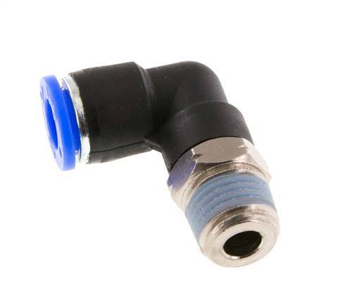 5/16'' x 1/4'' NPT 90 graden L-verbinding Messing/PBT Insteekfitting Buitendraad Draaibaar NBR [2 Stuks]