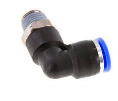 3/8'' x 1/4'' NPT 90 graden L-verbinding Messing/PBT Insteekfitting Buitendraad Draaibaar NBR [2 Stuks]