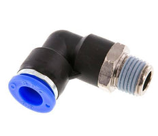 3/8'' x 1/4'' NPT 90 graden L-verbinding Messing/PBT Insteekfitting Buitendraad Draaibaar NBR [2 Stuks]