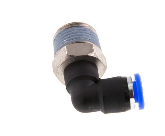 1/4'' x 3/8'' NPT 90 graden L-verbinding Messing/PBT Insteekfitting Buitendraad Draaibaar NBR [2 Stuks]