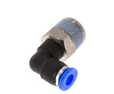 1/4'' x 3/8'' NPT 90 graden L-verbinding Messing/PBT Insteekfitting Buitendraad Draaibaar NBR [2 Stuks]