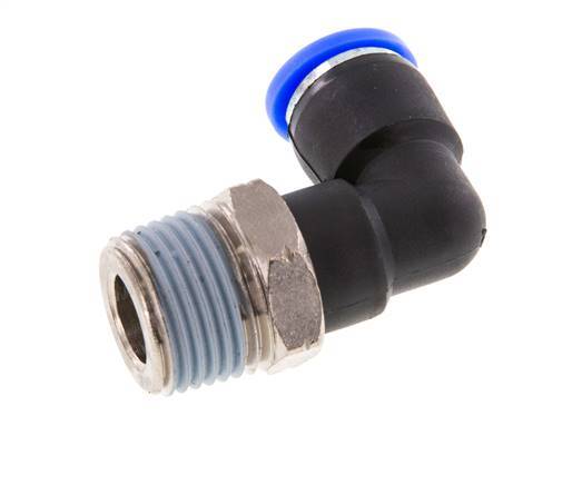 5/16'' x 3/8'' NPT 90 graden L-verbinding Messing/PBT Insteekfitting Buitendraad Draaibaar NBR [2 Stuks]