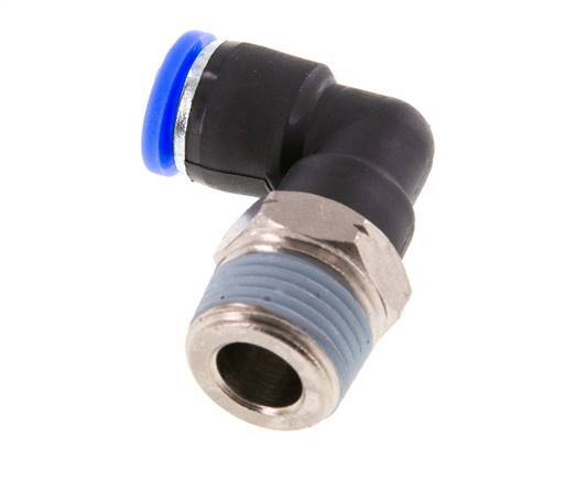 5/16'' x 3/8'' NPT 90 graden L-verbinding Messing/PBT Insteekfitting Buitendraad Draaibaar NBR [2 Stuks]