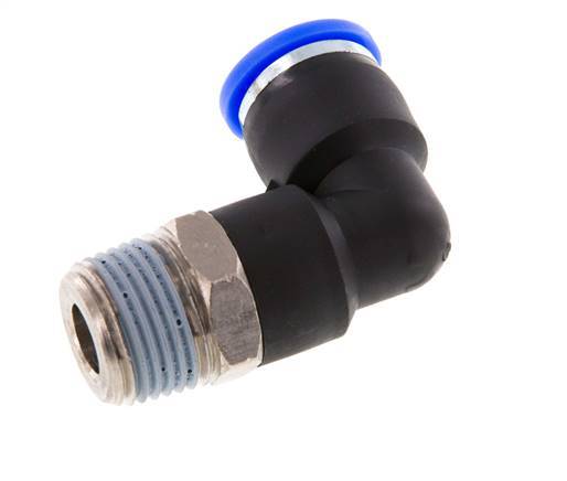 3/8'' x 3/8'' NPT 90 graden L-verbinding Messing/PBT Insteekfitting Buitendraad Draaibaar NBR [2 Stuks]