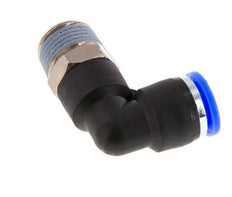 3/8'' x 3/8'' NPT 90 graden L-verbinding Messing/PBT Insteekfitting Buitendraad Draaibaar NBR [2 Stuks]