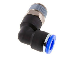 3/8'' x 3/8'' NPT 90 graden L-verbinding Messing/PBT Insteekfitting Buitendraad Draaibaar NBR [2 Stuks]