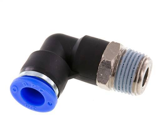 3/8'' x 3/8'' NPT 90 graden L-verbinding Messing/PBT Insteekfitting Buitendraad Draaibaar NBR [2 Stuks]