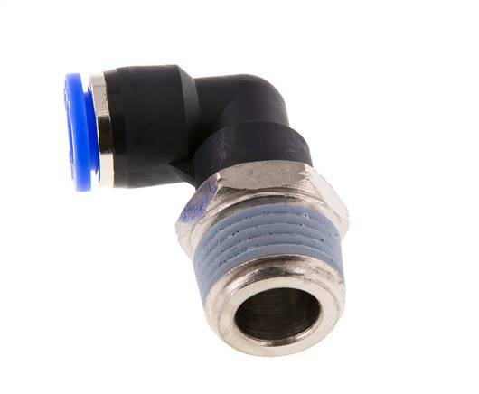 3/8'' x 1/2'' NPT 90 graden L-verbinding Messing/PBT Insteekfitting Buitendraad Draaibaar NBR [2 Stuks]