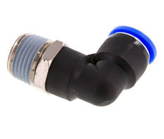 1/2'' x 1/2'' NPT 90 graden L-verbinding Messing/PBT Insteekfitting Buitendraad Draaibaar NBR [2 Stuks]