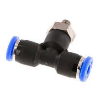 5/32'' x UNF 10-32 inline T-stuk Messing/PBT Insteekfitting Draaibaar NBR [2 Stuks]