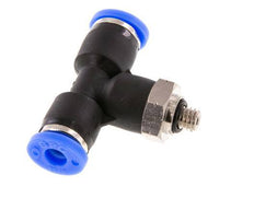 5/32'' x UNF 10-32 inline T-stuk Messing/PBT Insteekfitting Draaibaar NBR [2 Stuks]