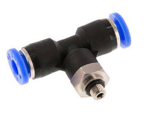 3/16'' x UNF 10-32 inline T-stuk Messing/PBT Insteekfitting Draaibaar NBR [2 Stuks]