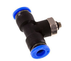 1/4'' x UNF 10-32 inline T-stuk Messing/PBT Insteekfitting Draaibaar NBR [2 Stuks]