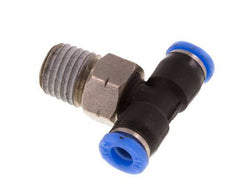 1/8'' x 1/16'' NPT inline T-stuk Messing/PBT Insteekfitting Buitendraad Draaibaar NBR [2 Stuks]