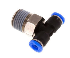 1/8'' x 1/8'' NPT inline T-stuk Messing/PBT Insteekfitting Buitendraad Draaibaar NBR [2 Stuks]