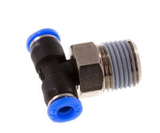 1/8'' x 1/8'' NPT inline T-stuk Messing/PBT Insteekfitting Buitendraad Draaibaar NBR [2 Stuks]