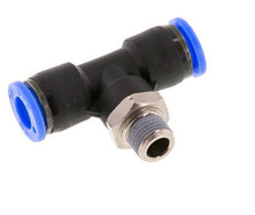 5/16'' x 1/8'' NPT inline T-stuk Messing/PBT Insteekfitting Buitendraad Draaibaar NBR [2 Stuks]