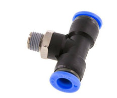 5/16'' x 1/8'' NPT inline T-stuk Messing/PBT Insteekfitting Buitendraad Draaibaar NBR [2 Stuks]
