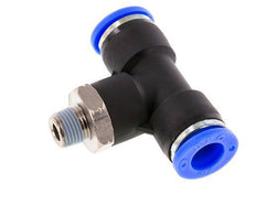 3/8'' x 1/8'' NPT inline T-stuk Messing/PBT Insteekfitting Buitendraad Draaibaar NBR