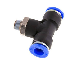 3/8'' x 1/8'' NPT inline T-stuk Messing/PBT Insteekfitting Buitendraad Draaibaar NBR