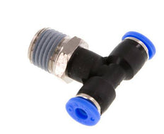 5/32'' x 1/4'' NPT inline T-stuk Messing/PBT Insteekfitting Buitendraad Draaibaar NBR [2 Stuks]