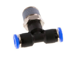 5/32'' x 1/4'' NPT inline T-stuk Messing/PBT Insteekfitting Buitendraad Draaibaar NBR [2 Stuks]