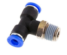 1/4'' x 1/4'' NPT inline T-stuk Messing/PBT Insteekfitting Buitendraad Draaibaar NBR [2 Stuks]