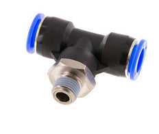 1/2'' x 1/4'' NPT inline T-stuk Messing/PBT Insteekfitting Buitendraad Draaibaar NBR