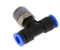 5/16'' x 3/8'' NPT inline T-stuk Messing/PBT Insteekfitting Buitendraad Draaibaar NBR [2 Stuks]