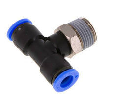 5/16'' x 3/8'' NPT inline T-stuk Messing/PBT Insteekfitting Buitendraad Draaibaar NBR [2 Stuks]