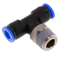 5/16'' x 3/8'' NPT inline T-stuk Messing/PBT Insteekfitting Buitendraad Draaibaar NBR [2 Stuks]