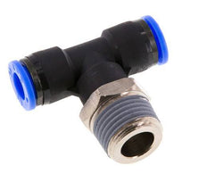 3/8'' x 1/2'' NPT inline T-stuk Messing/PBT Insteekfitting Buitendraad Draaibaar NBR