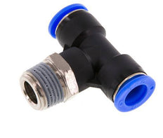 1/2'' x 1/2'' NPT inline T-stuk Messing/PBT Insteekfitting Buitendraad Draaibaar NBR