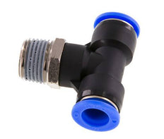 1/2'' x 1/2'' NPT inline T-stuk Messing/PBT Insteekfitting Buitendraad Draaibaar NBR