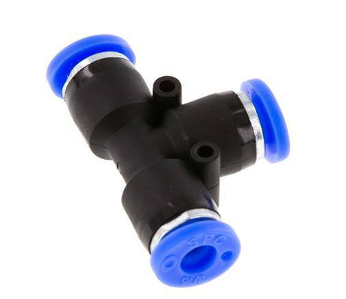 3/16'' T-koppeling PBT Insteekfitting NBR [2 Stuks]