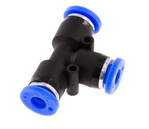 3/16'' T-koppeling PBT Insteekfitting NBR [2 Stuks]