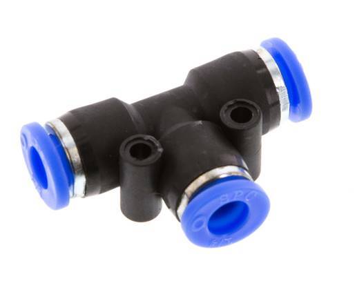 1/4'' T-koppeling PBT Insteekfitting NBR [2 Stuks]