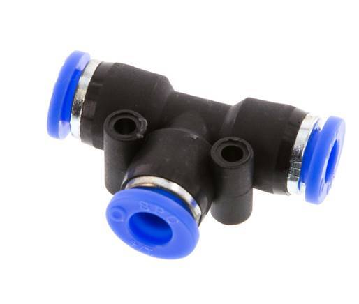 1/4'' T-koppeling PBT Insteekfitting NBR [2 Stuks]