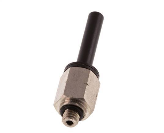 3/16'' x UNF 10-32 insteekfitting Messing/PBT NBR [2 Stuks]