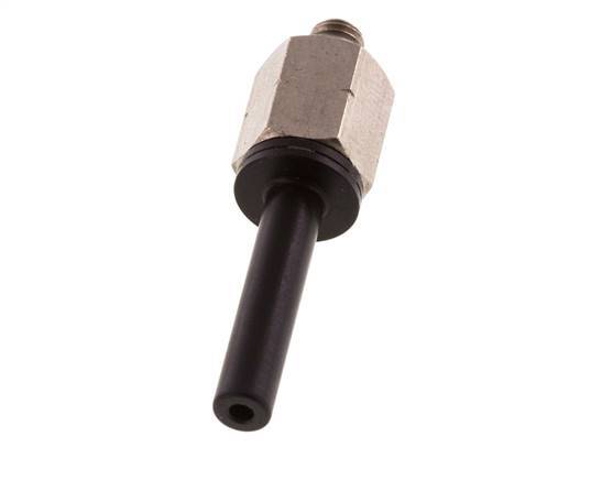 3/16'' x UNF 10-32 insteekfitting Messing/PBT NBR [2 Stuks]