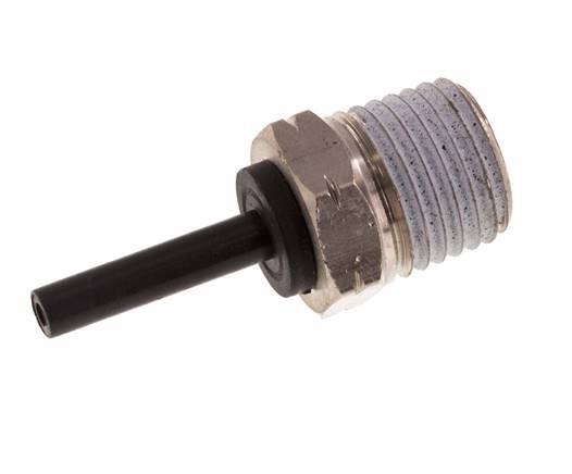 5/32'' x 1/4'' NPT insteekfitting Messing/PBT Buitendraad NBR [2 Stuks]