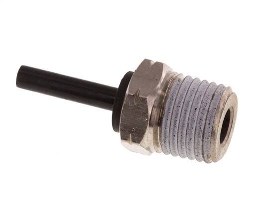 5/32'' x 1/4'' NPT insteekfitting Messing/PBT Buitendraad NBR [2 Stuks]