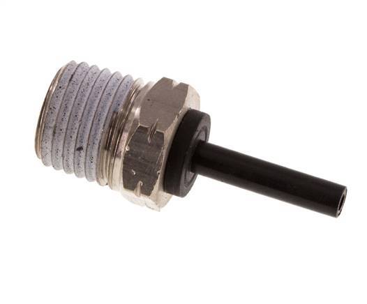 5/32'' x 1/4'' NPT insteekfitting Messing/PBT Buitendraad NBR [2 Stuks]