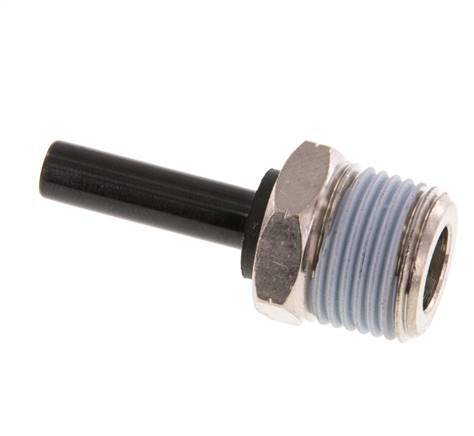 1/4'' x 3/8'' NPT insteekfitting Messing/PBT Buitendraad NBR [2 Stuks]